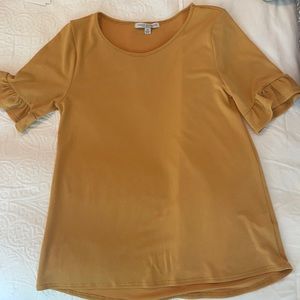 Brand new Yellow ruffle sleeve Professional blouse